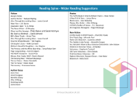 Wider Reading Suggestions