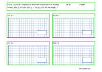  Multiplication Set Q 3 digit number x6 x7 x9