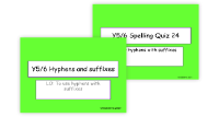Hyphens and Suffixes