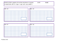 Addition Set B - 3d + 2d with carry