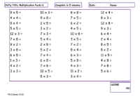 Multiplication Facts 6