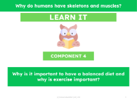 Why is it important to have a balanced diet and why is exercise important? - Presentation