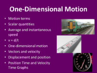 One-Dimensional Motion - Teaching Presentation