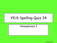 Homophones 3 Quiz