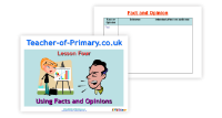 Writing to Persuade - Lesson 4 - Fact and Opinion