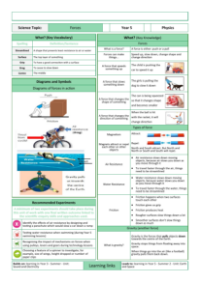 Forces - Knowledge Organisers