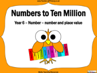 Numbers to Ten Million - PowerPoint