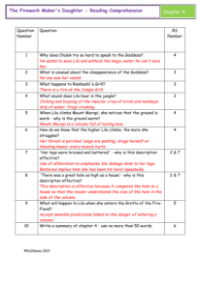 3. Reading Comprehension answers