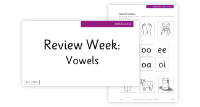 Week 11 lesson 3 Vowels 