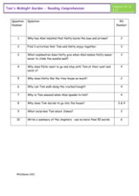 5. Reading Comprehension answers