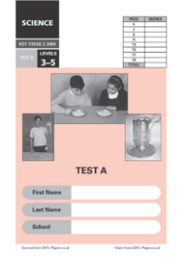 SATS papers - Science 2006 Test A