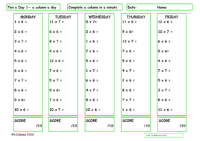 6 and 7 Times Table