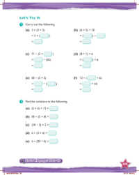 Try it, Mixed operations with a pair of brackets