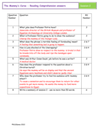 4. Reading Comprehension answers