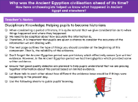 How have archaeologists helped us to know what happened in Ancient Egypt and elsewhere? - Teacher notes