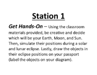 Lab Station Cards