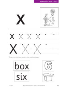 Letter formation - "x"  - Worksheet