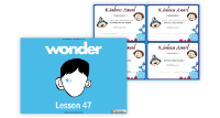 Wonder Lesson 47: Awards