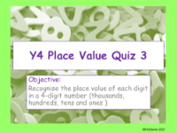 Place Value Quiz 3