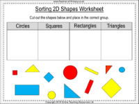 Sorting 2D Shapes - Worksheet
