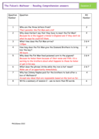 5. Reading Comprehension answers