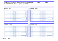 Subtraction Set G - 6d - 5d no exchange