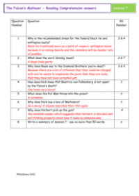 4. Reading Comprehension answers