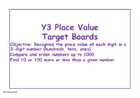 Place Value Target Boards