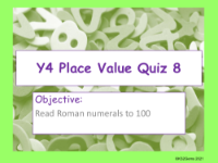 Place Value Quiz 8