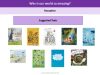 Suggested texts - Our amazing world - EYFS