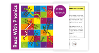 14. Play Snakes And Ladders - Fun Ways To Practise 3 Letter Phonic Words (3 years +)