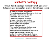 Macbeth - Lesson 10 - Macbeths Soliloquy Worksheet