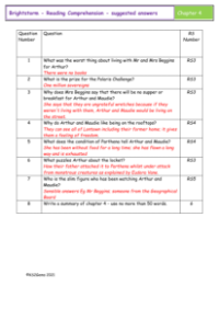 4. Reading Comprehension suggested answers