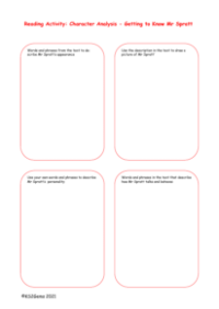 2. Character Analysis Mr Spratt