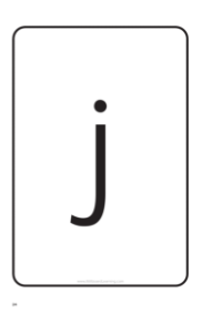 Letter formation - "j"  - Worksheet 