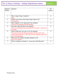 4. Reading Comprehension answers