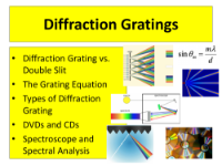 Diffraction Gratings - Student Presentation