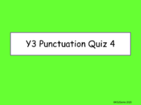 Punctuation Quiz 4