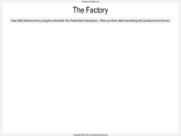 The Factory - Worksheet