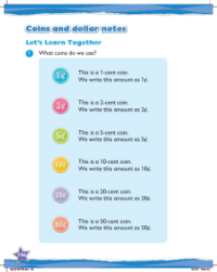 Max Maths, Year 2, Learn together, Coins and dollar notes (1)