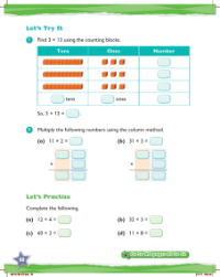 Try it, Multiplying 2-digit numbers without regrouping