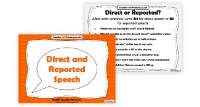 Direct and Reported Speech