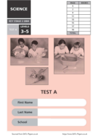 SATS papers - Science 2004 Test A