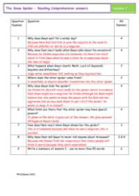 5. Reading Comprehension answers