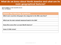 Mini quiz - North America
