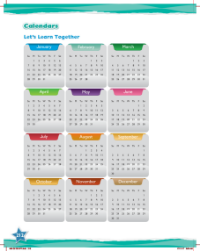 Learn together, Calendars (1)