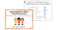 Apostrophes to Mark Plural Possession