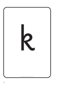 "k" grapheme cards - Resource 