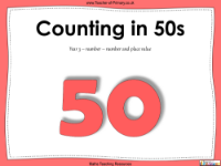 Counting in 50s - PowerPoint