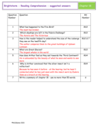 6. Reading Comprehension suggested answers